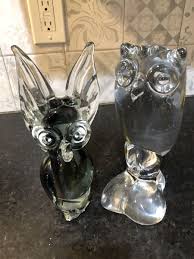 Vintage Kristaluxus Crystal Owl Statue by John Riekes Other ...
