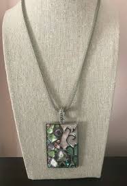 Necklace Pastel Summer Colors Rhinestones Enamel Silver Tone ...