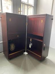 Danish folding Bar With Rotating Cabinet by Reno Wahl for ...