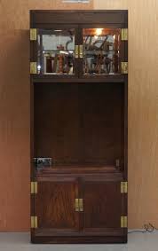 Hendredon Military Campaign Media Cupboard Television Stand ...