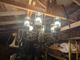 Ball Wide Mouth Mason Jar Cast Iron Chandelier - Hand Made ...