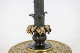 Restoration style floor lamp in bronze with two patinas. Circa 1900. For Sale at 1stDibs