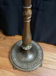 Sold at Auction: Antique Brass Floor Lamp with Adjustable Arm