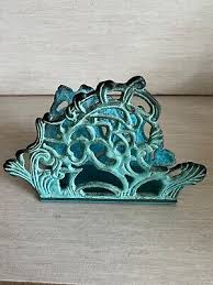 Art Nouveau Deco Brass Patina Napkin Letter Holder Taiwan ...