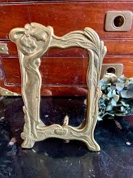 Choice of Vintage Small Art Nouveau Style Brass Frames With Easel Stand - Etsy
