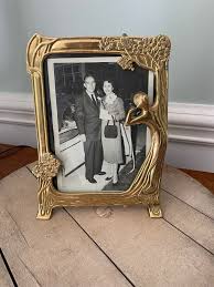 5x7 Brass Art Nouveau Photo Frame - Etsy India