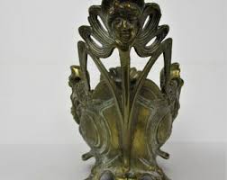L Art Nouveau French Planter Jardinière Ornate Embossed ...