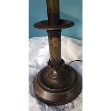 Antique Vintage Tole Lamp | Chairish