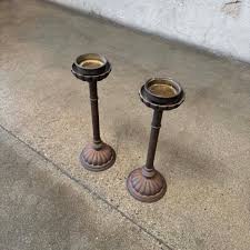 Pair of Vintage Brass Candlesticks