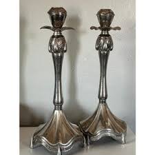 Antique Early 1800s Silver-plate on Copper Art Nouveau Candlesticks (pair) - Etsy