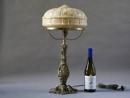 Antique French Bronze Art Deco Lamp - Etsy