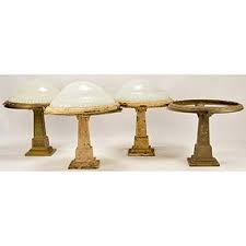 Vintage Lg Wright Milk Glass & Brass Chandelier