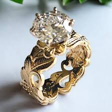 14k Hawaiian Scroll, 3ct. Diamond Ring – Genova Hawaiian ...