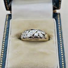 14K Gold ~ MULTI DIAMOND RING ~ Size 6.25 Needs TLC (Missing 1 Diamond) | eBay