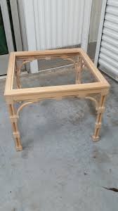 VINTAGE FAUX BAMBOO FRETWORK END TABLE W/TINTED GLASS (2 AVAILABLE) – BOBS BEACH CHIC TREASURES
