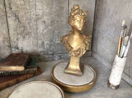 Antique Gilded Display Stand - Etsy