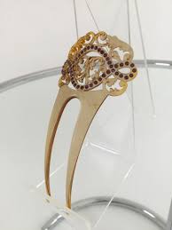 Edwardian Celluloid Diamanté Hair Comb Vintage Antique - Etsy UK