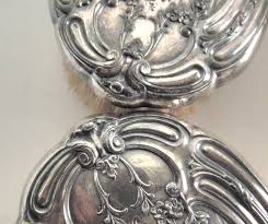 2--- Antique Art Nouveau Repousse 1873-1910 Vanity Grooming ...