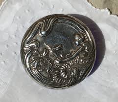 Antique Blue Glass Trinket Box Catchall - Etsy