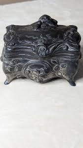 Art Deco Pewter Jewelry Box - Weidlich Brothers Antique WB Mfg Co - Etsy