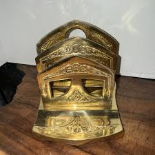 Vintage Art Nouveau REAL BRONZE Double Letter Holder for ...