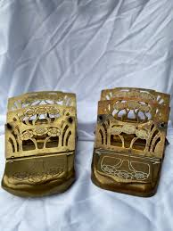 Antique Pair of Art Noveau Brass Letter Holder,german Brass ...