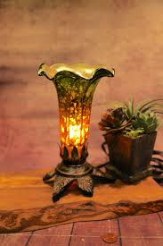 Vintage Mercury Glass Spotted Tulip Shade Accent Lamp, 8", 1990's B56-9-18 - Etsy