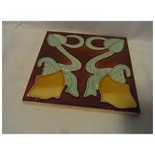 Art Nouveau Tile Antique German. For Sale at Ruby Lane