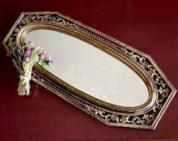 Antique Gold Mirror Fleur De Lis Victorian Ornate Open Cut Frame Long Wall Hanging Hallway Decor Vanity Boudoir French Bride Wedding Dresser - Etsy