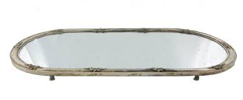 Lot - Portuguese silverplate and mirror plateau