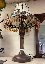 LARGE TIFFANY STYLE TABLE LAMP 70CMS (H) - Southgate Auction ...