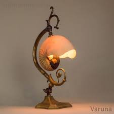 Nautilus Shell Art Nouveau Accent Light Lamp. Vintage Solid ...