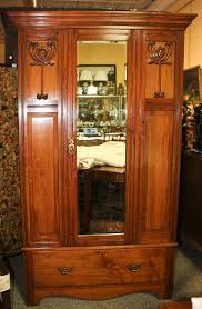 Lot - ART NOUVEAU CHERRYWOOD ARMOIRE