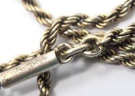 1920s OLD 800 SILVER ROPE LINK CHAIN NECKLACE | eBay