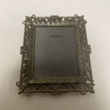 Vintage Small Ornate Victorian Like Brass Rectangle Frame ...