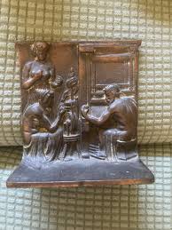 Vintage Hammered Copper Book End - Etsy