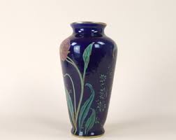 Vintage French Royal Blue Limoges Porcelain Vase, Amphora Flower Ceramic Flower Vase by Yvonne Laroudie, 1930s Hand Decorated Pottery Vase - Etsy