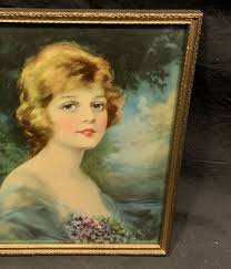 Original J. Knowles Hare Pretty Girl Framed 9x12 Print~MINT ...