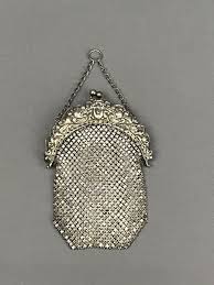 Antique Art Nouveau Sterling Silver Mesh Coin Purse c. 1920's (J) | eBay