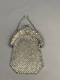 Antique Art Nouveau Sterling Silver Mesh Coin Purse c. 1920's (J) | eBay