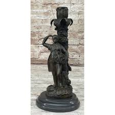 Signed Original Evan Stone Colonial Man Holding Flower ...