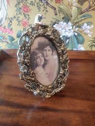 Vintage Art Nouveau Style Oval Picture Frame - Etsy