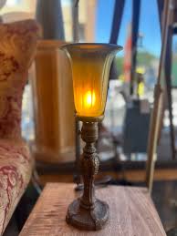 1920's Art Nouveau Small Torchiere Table Lamps - Etsy