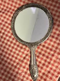 Art Noveau Silver Ornate Vanity Mirror 9 1/2'' Long - Etsy