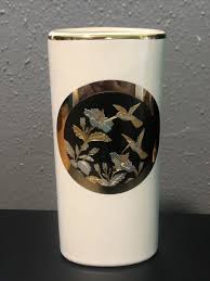 The Art Of Chokin Japanese Porcelain 24K Gold Edged Floral ...