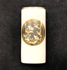 The Art Of Chokin Japanese Porcelain 24K Gold Edged Floral ...