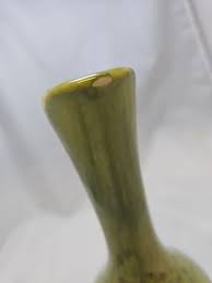 Vintage Haeger Art Pottery 8.25” Vase Multi Tone Green Glaze Speckled Tulip Lime | eBay