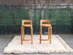 Pair of 1960s Birch Wood K65 Alvar Aalto Stools by Artek-- 2 Pieces at 1stDibs | alvar aalto k65