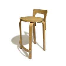 Alvar Aalto Bar Stool Artek K65 at 1stDibs