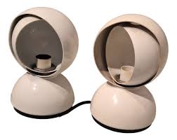 Eclissi Model Table Lamps by Vico Magistretti for Artemide, 1960s, Set of 2 | Chairish